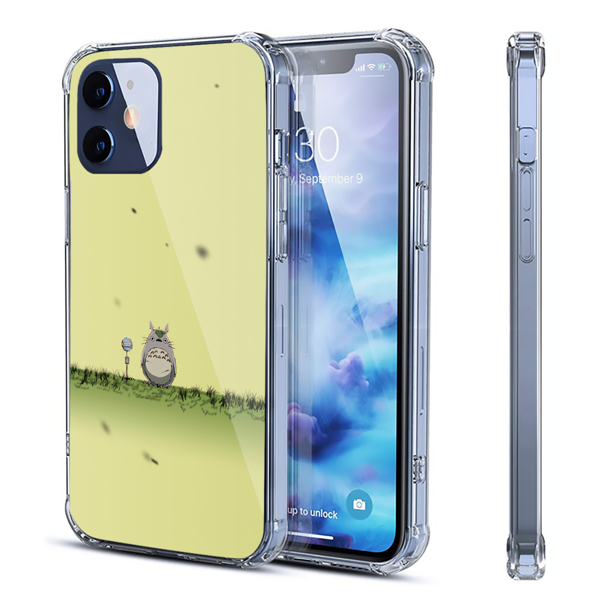 （画像用） となりのトトロ 草壁メイ 草壁サツキ My Neighbor Totoro Satsuki Kusakabe Mei Kusakabe 【iPhone 12シリーズ対応】透明スマホケース（クリアソフトケース）